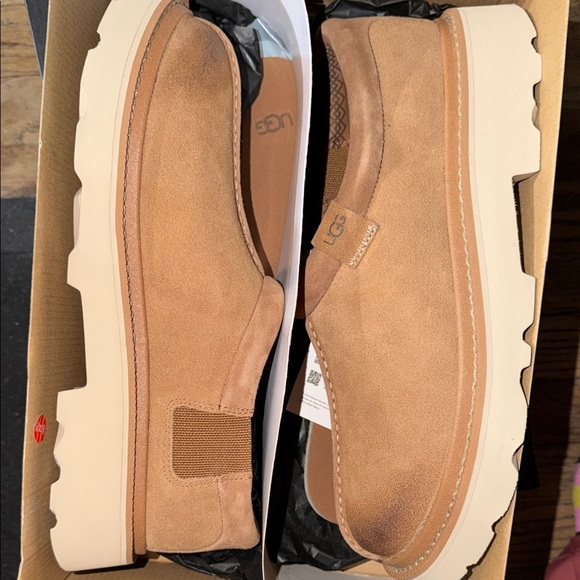 UGG Men\'s Brown Slip-On Loafers